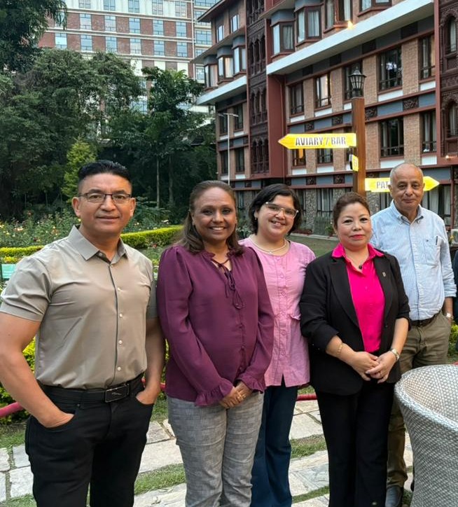 Some of the team members at EHT Travel Nepal's travel brand.
